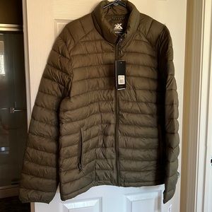 ZeroXposur Men’s Dark Green Puffer Coat
